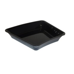 Plat Plexi noir - 265x220x50 mm - Angle arrondi 22,5°disponible à la Maison Pollet de Toulouse