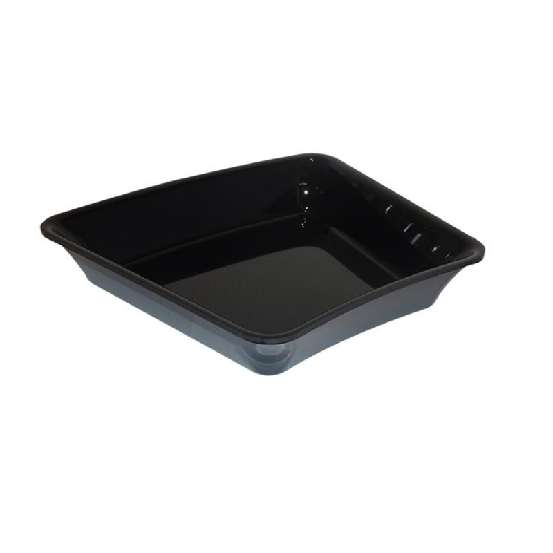 Plat Plexi noir - 265x220x50 mm - Angle arrondi 22,5°disponible à la Maison Pollet de Toulouse
