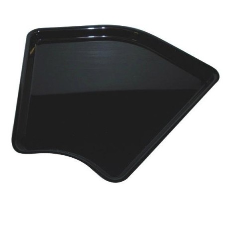 Plat Plexi noir - 280x135x50 mm - Angle arrondi 135°disponible à la Maison Pollet de Toulouse