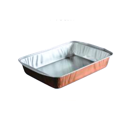 Barquette aluminium Cuivré SMARTIE HAUTE (x100) -  368x249x59 mm - 4000 mldisponible à la Maison Pollet de Toulouse