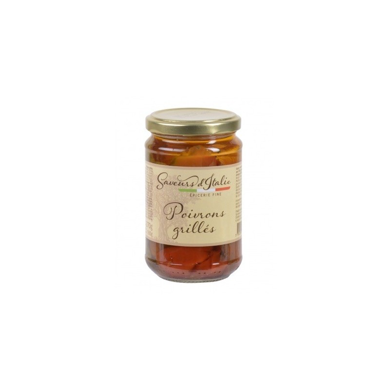 Poivron grillé à l'huile - 340 g (Saveurs d'Italie)disponible à la Maison Pollet de Toulouse