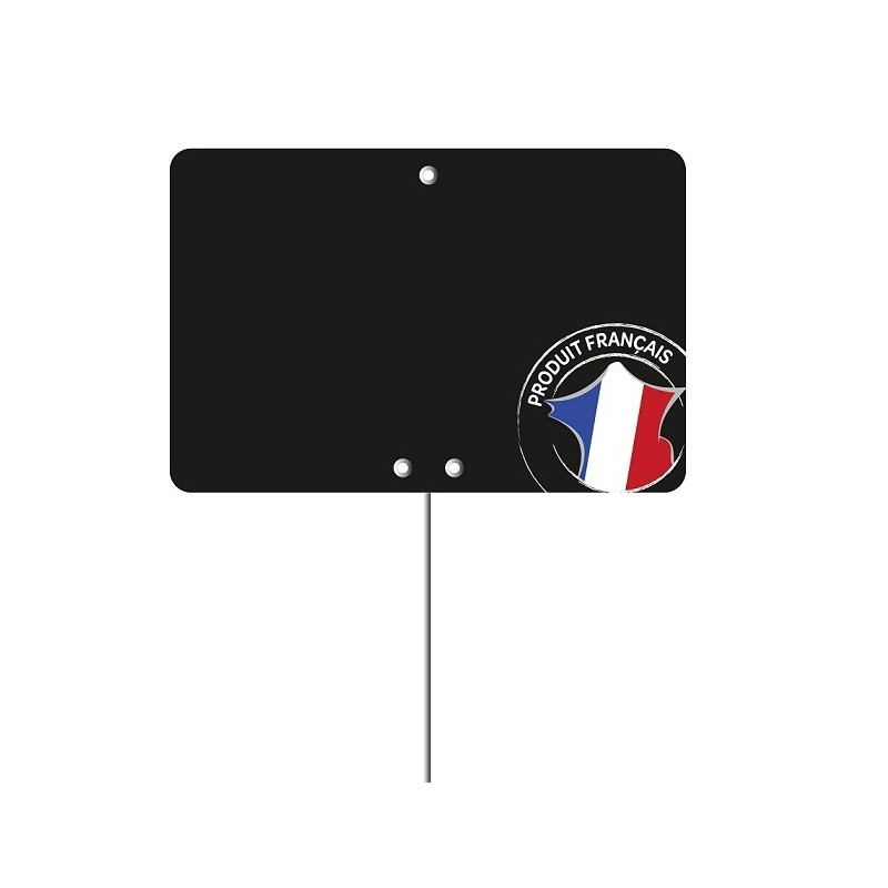 Etiquette : Noire Produit français neutre - 7x10 cm (pique inox)disponible à la Maison Pollet de Toulouse