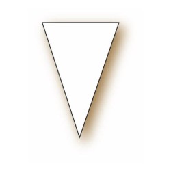 Etiquette : Triangle blanc - 6,5x4,5 cm (x100)disponible à la Maison Pollet de Toulouse