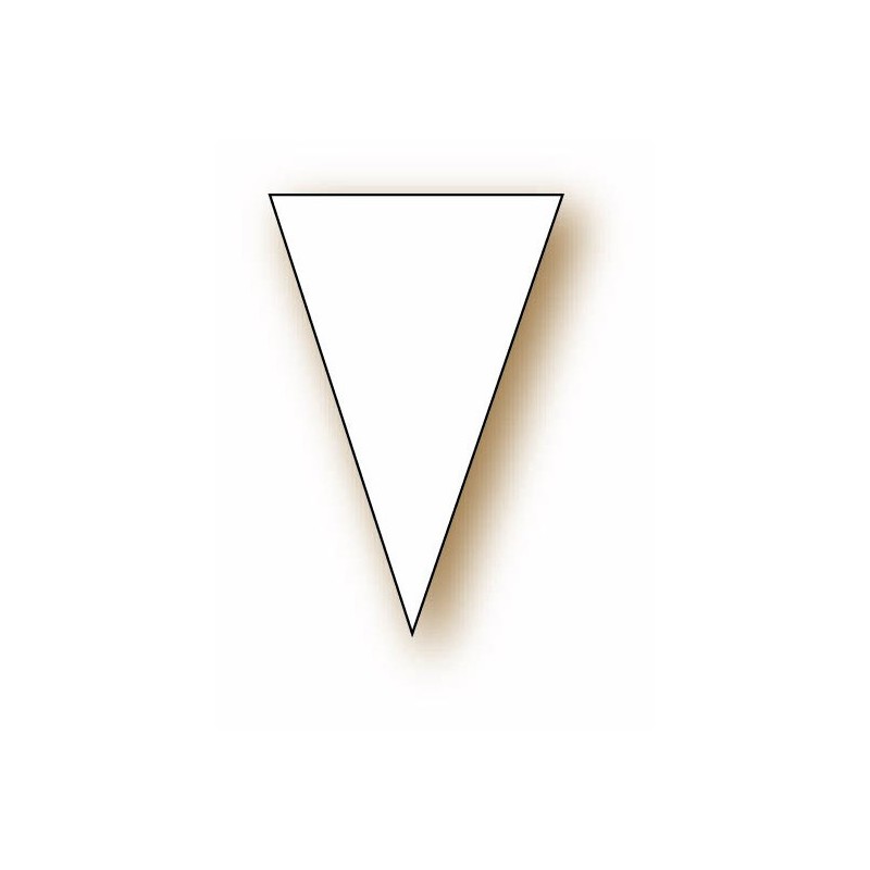 Etiquette : Triangle blanc - 6,5x4,5 cm (x100)disponible à la Maison Pollet de Toulouse