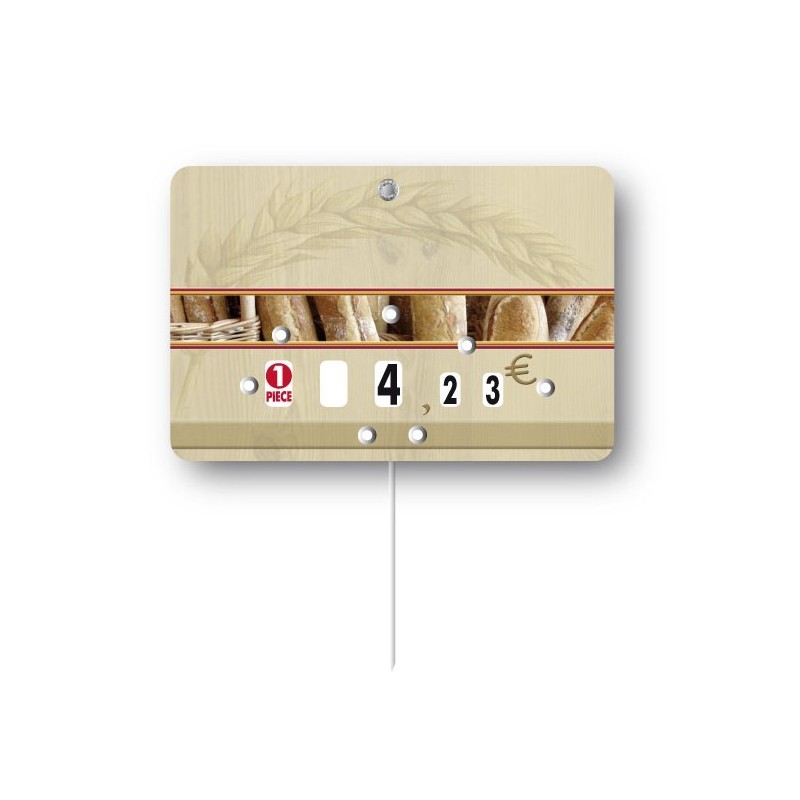 Etiquette : Fournil neutre - 7x10 cm (avec roulettes & pique inox)disponible à la Maison Pollet de Toulouse