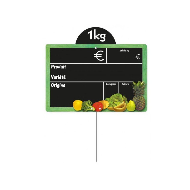 Etiquette : Cueillette neutre - 10x15 cm (pique inox)disponible à la Maison Pollet de Toulouse