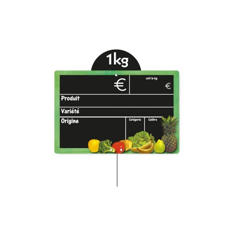 Etiquette : Cueillette neutre - 15x20 cm (pique inox)disponible à la Maison Pollet de Toulouse