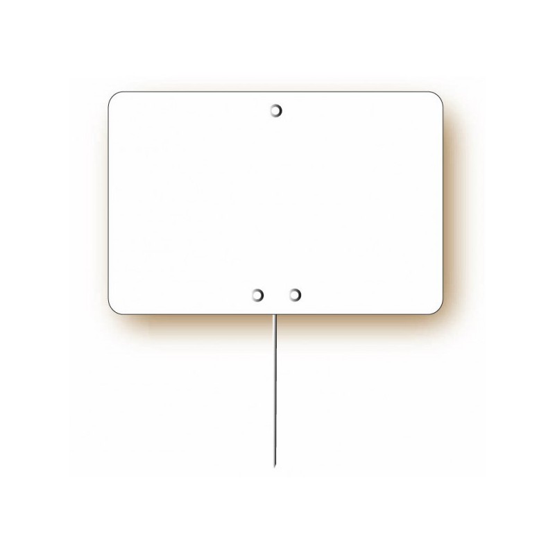Etiquette : Blanche neutre - 8x12 cm (pique inox)disponible à la Maison Pollet de Toulouse