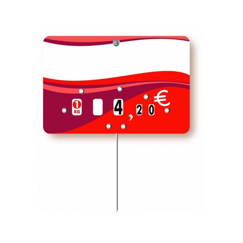 Etiquette : Evasion Boucherie neutre - 8x12 cm (avec roulettes & pique inox)disponible à la Maison Pollet de Toulouse