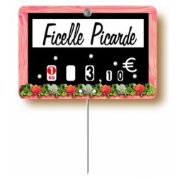 Etiquette : Guirlande à texte - 7x10 cm (avec roulettes & pique inox)disponible à la Maison Pollet de Toulouse