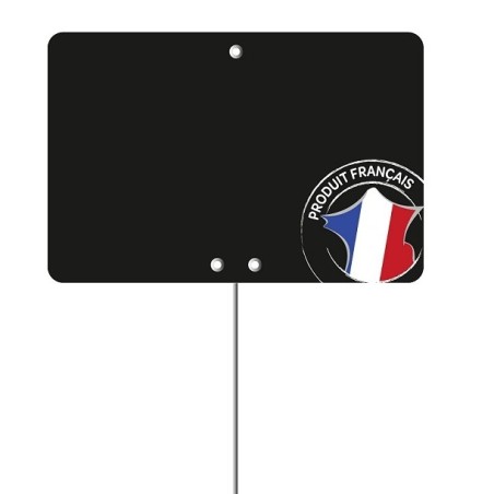 Etiquette : Noire Produit français neutre - 8x12 cm (pique inox)disponible à la Maison Pollet de Toulouse