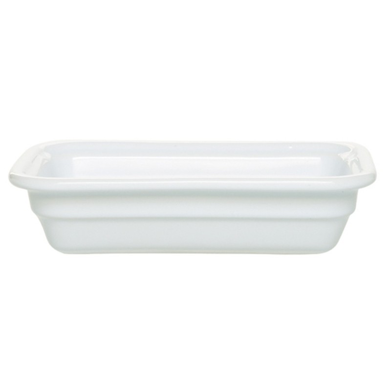 Plat grès Blanc 265x160x65 mm - Gastronorm 1/4 - 0.85 L (Emile Henry)disponible à la Maison Pollet de Toulouse