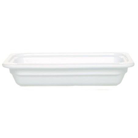 Plat grès Blanc 325x175x65 mm - Gastronorm 1/3 - 1.8 L (Emile Henry)disponible à la Maison Pollet de Toulouse