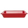 Plat grès Rouge cerise 345x325x65 mm - Gastronorm 2/3 - 3.4 L (Emile Henry)disponible à la Maison Pollet de Toulouse