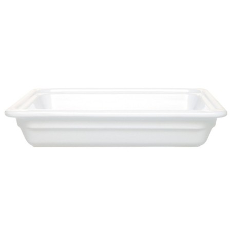Plat grès Blanc 345x325x65 mm - Gastronorm 2/3 - 3.4 L (Emile Henry)disponible à la Maison Pollet de Toulouse
