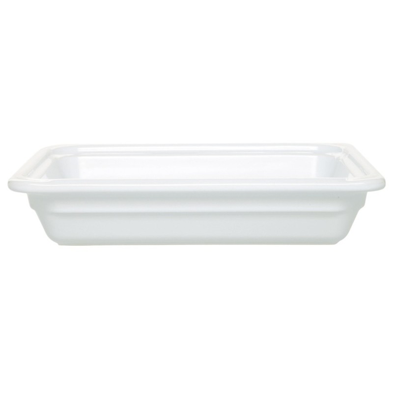 Plat grès Blanc 325x265x65 mm - Gastronorm 1/2 - 2.3 L (Emile Henry)disponible à la Maison Pollet de Toulouse
