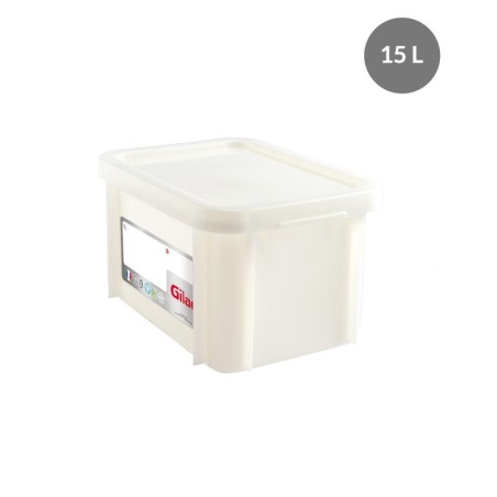 Bac & Couvercle HACCP PEHD Blanc 15 L - 400x300x228 mm (Gilac)disponible à la Maison Pollet de Toulouse