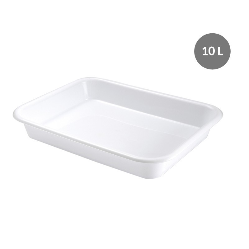 Bac à Diviseuse PEHD Blanc 10 L - 530x410x80 mm (Gilac)disponible à la Maison Pollet de Toulouse