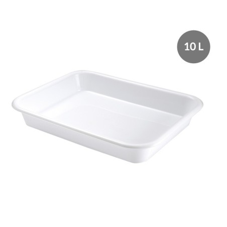 Bac à Diviseuse PEHD Blanc 10 L - 530x410x80 mm (Gilac)disponible à la Maison Pollet de Toulouse