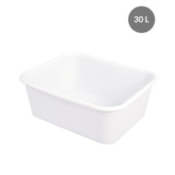Bac Rectangulaire PEBD Blanc 30 L - 540x435x200 mm (Gilac)disponible à la Maison Pollet de Toulouse