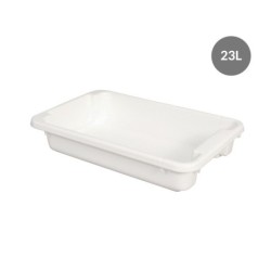 Bac Renforcé PEHD Blanc 23 L - 665x420x125 mm (Gilac)disponible à la Maison Pollet de Toulouse
