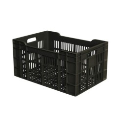 Caisse ajourée PEHD Gris 60 L - 600x400x300 mm (Gilac)disponible à la Maison Pollet de Toulouse