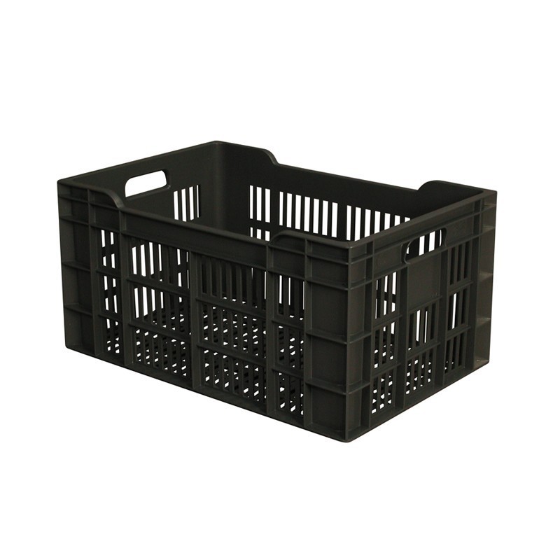 Caisse ajourée PEHD Gris 60 L - 600x400x300 mm (Gilac)disponible à la Maison Pollet de Toulouse