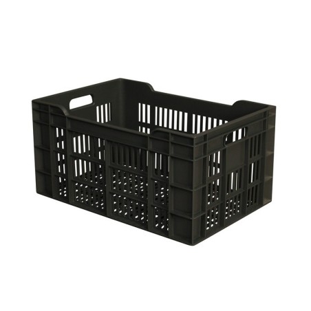 Caisse ajourée PEHD Gris 60 L - 600x400x300 mm (Gilac)disponible à la Maison Pollet de Toulouse