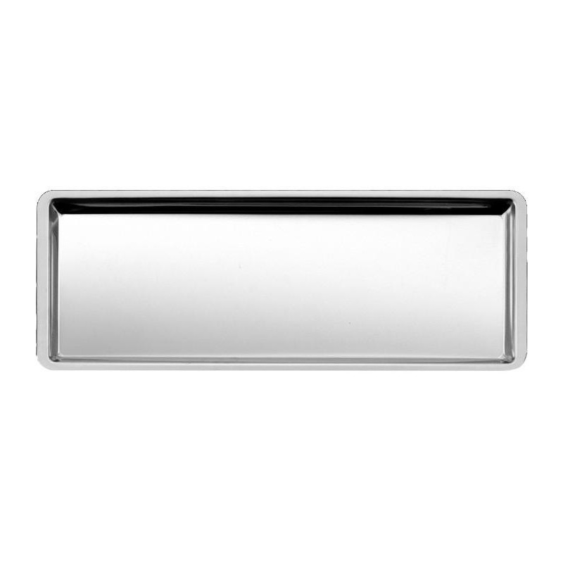 Plat Inox 720x220x20 mm - Vitrine Inox 18/10 (pans coupés)disponible à la Maison Pollet de Toulouse