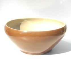 Plat grès Brun Ø 250x110 mm - Ecuelle bretonne - 3 L (Poterie Renault)disponible à la Maison Pollet de Toulouse