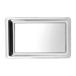 Plat Inox 420x270x30 mm - Vitrine Inox 18/10 (pans coupés)disponible à la Maison Pollet de Toulouse