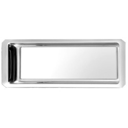 Plat Inox 420x180x30 mm - Vitrine Inox 18/10 (pans coupés)disponible à la Maison Pollet de Toulouse