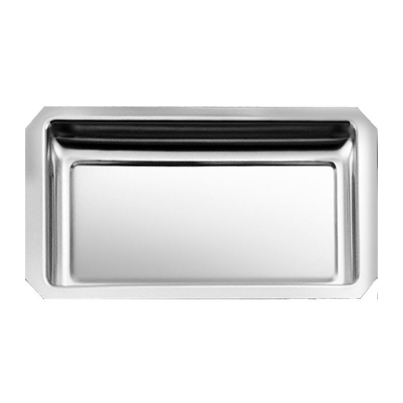 Plat Inox 350x180x30 mm - Vitrine Inox 18/10 (pans coupés)disponible à la Maison Pollet de Toulouse