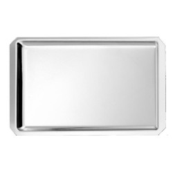 Plat Inox 420x270x15 mm - Vitrine Inox 18/10 (pans coupés)disponible à la Maison Pollet de Toulouse