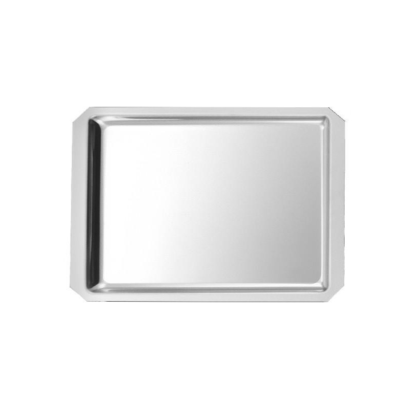 Plat Inox 350x270x15 mm - Vitrine Inox 18/10 (pans coupés)disponible à la Maison Pollet de Toulouse