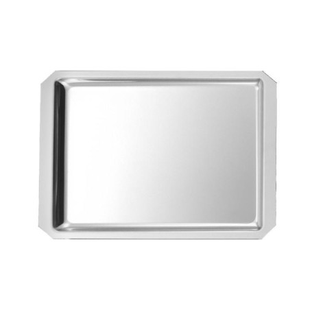 Plat Inox 350x270x15 mm - Vitrine Inox 18/10 (pans coupés)disponible à la Maison Pollet de Toulouse