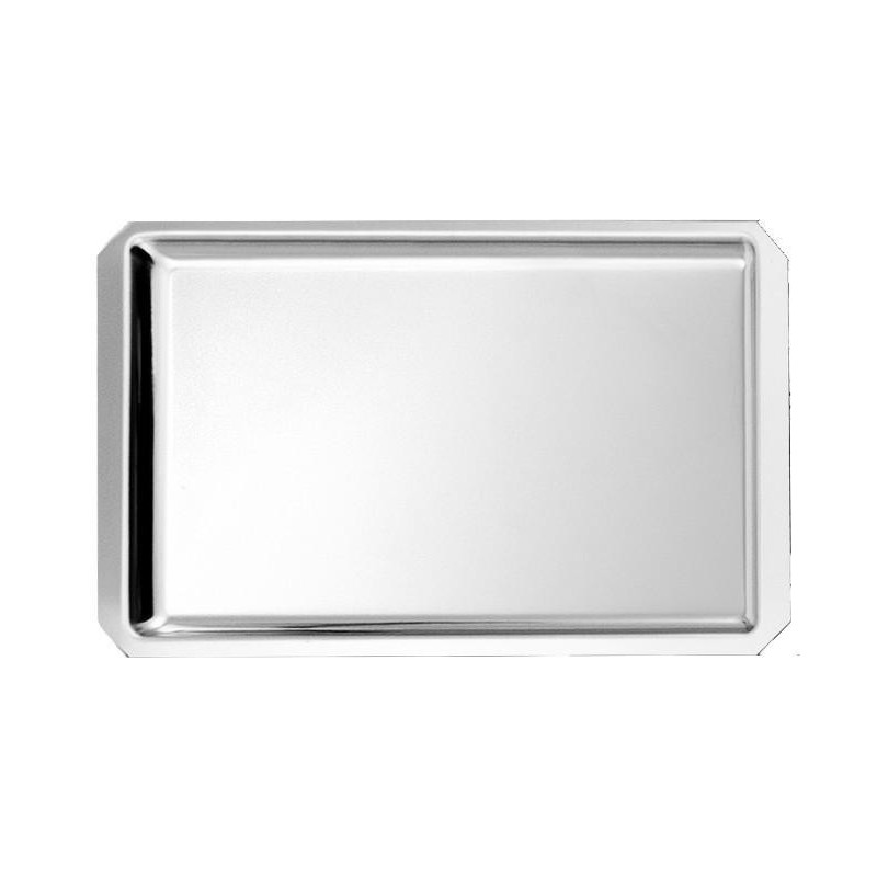Plat Inox 420x270x15 mm - Vitrine Inox 18% (pans coupés)disponible à la Maison Pollet de Toulouse