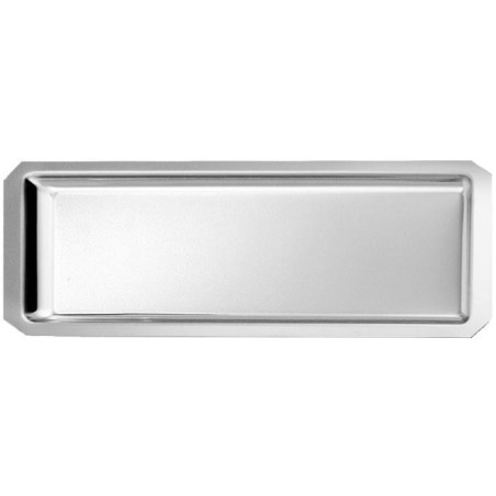 Plat Inox 420x180x15 mm - Vitrine Inox 18% (pans coupés)disponible à la Maison Pollet de Toulouse