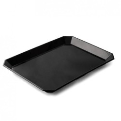 Plat mélamine noir - 400x300x30 mm (pans coupés)disponible à la Maison Pollet de Toulouse