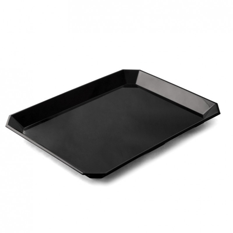 Plat mélamine noir - 400x300x30 mm (pans coupés)disponible à la Maison Pollet de Toulouse