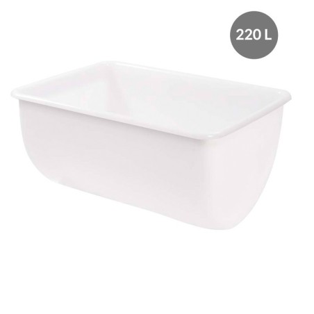 Pâtière PEBD Blanc 220 L - 930x675x505 mm (Gilac)disponible à la Maison Pollet de Toulouse
