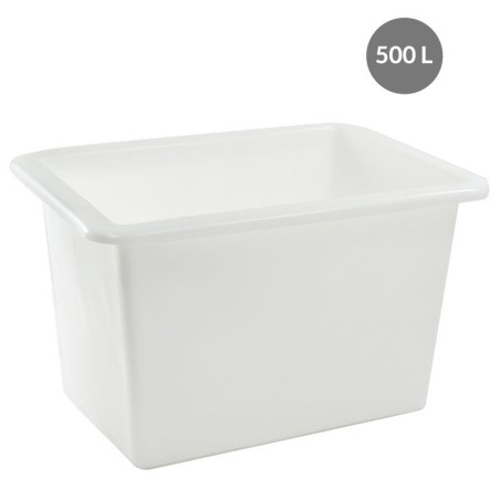 Bac Rectangulaire PEBD Blanc 500 L - 1250x965x775 mm (Gilac)disponible à la Maison Pollet de Toulouse