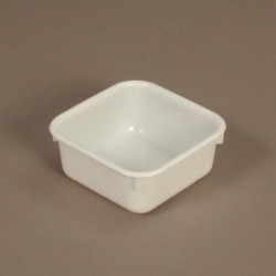 Cuvette 1 L PEBD Blanc - 160x160x65 mm (Gilac)disponible à la Maison Pollet de Toulouse