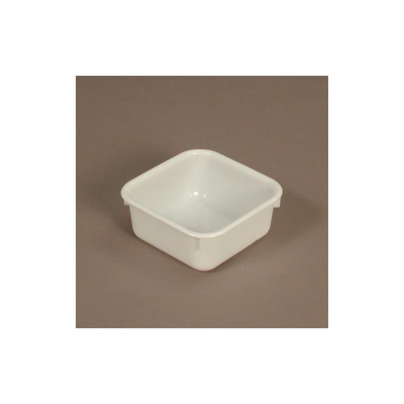 Cuvette 1 L PEBD Blanc - 160x160x65 mm (Gilac)disponible à la Maison Pollet de Toulouse