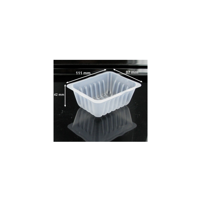 Barquette Plastique CAISSIPACK 250 g - 111x87x42 mm (x500)disponible à la Maison Pollet de Toulouse