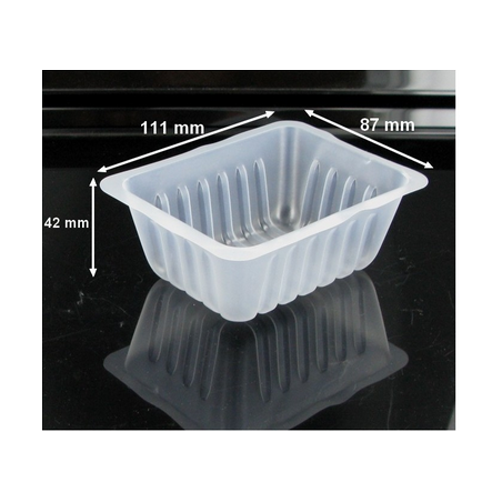 Barquette Plastique CAISSIPACK 250 g - 111x87x42 mm (x500)disponible à la Maison Pollet de Toulouse