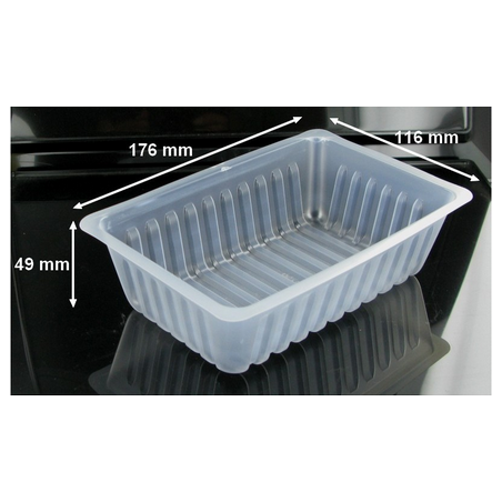 Barquette Plastique CAISSIPACK 750 g - 176x116x49 mm (x250)disponible à la Maison Pollet de Toulouse