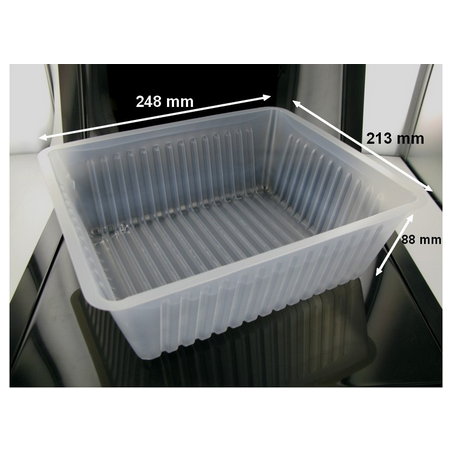 Barquette Plastique CAISSIPACK 3000 g - 248x213x88 mm (x100)disponible à la Maison Pollet de Toulouse