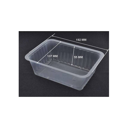 Barquette scellable ALPHA PP 1000 g - 192x137x55 mm (x160)disponible à la Maison Pollet de Toulouse