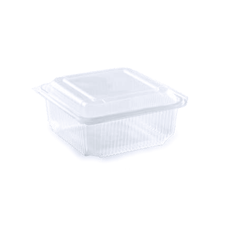 Barquette chaleur couvercle attenant PP 1500 g - 190x185x60 mm (x50)disponible à la Maison Pollet de Toulouse